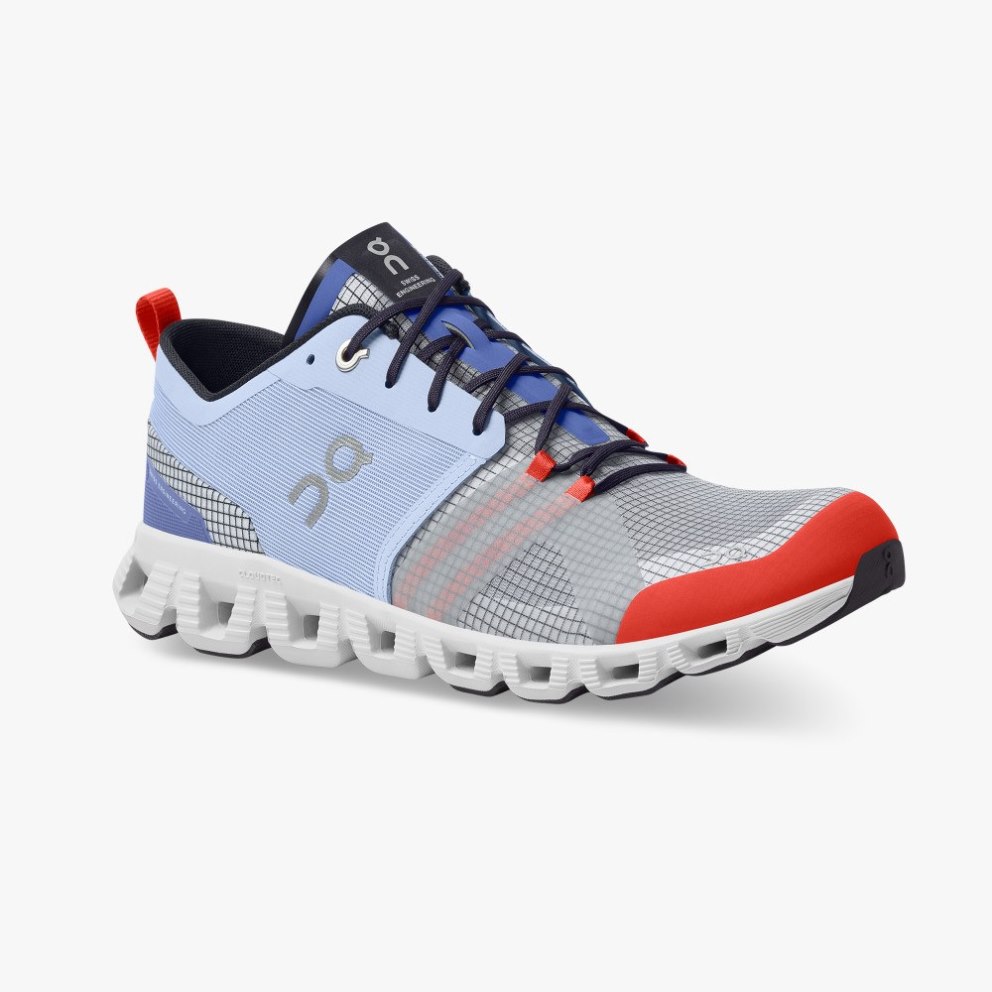 On Cloud X Shift Men's Training Shoes Blue / Grey | CMS378-CA