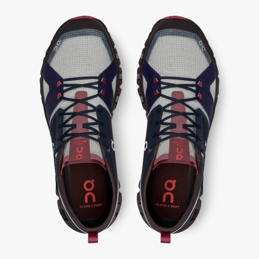 On Cloud X Shift Men's Training Shoes Navy | FOC423-CA