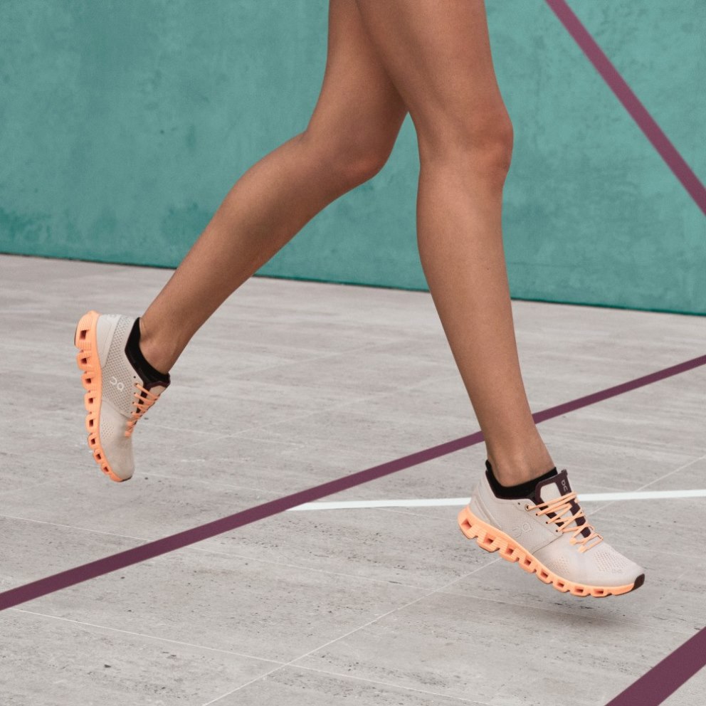 On Cloud X Women's Training Shoes Apricot | LMV691-CA