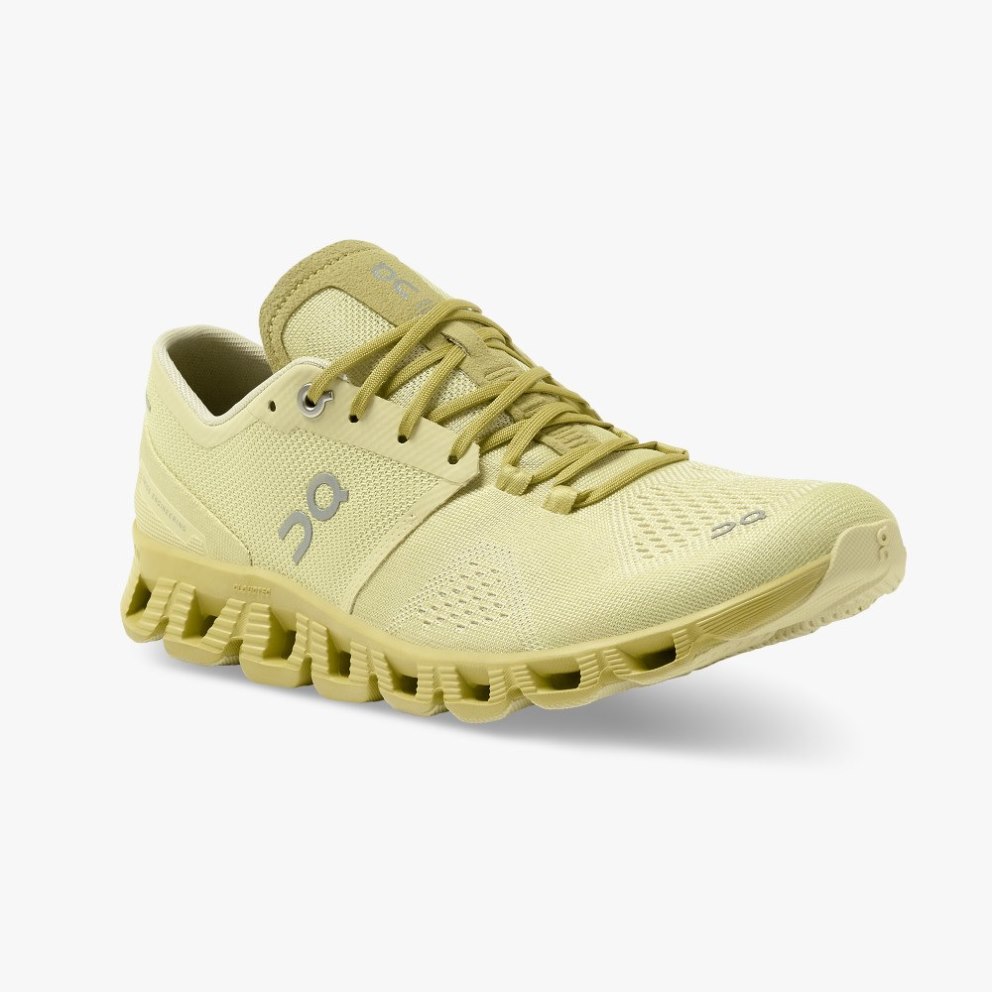 On Cloud X Women's Training Shoes Mustard | PNI936-CA