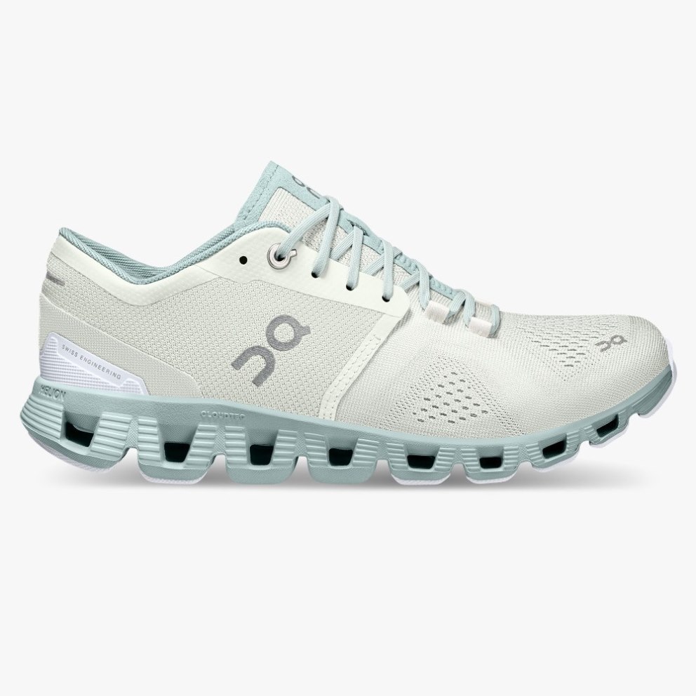 On Cloud X Women\'s Training Shoes Mint | UXH453-CA