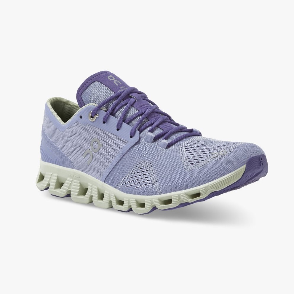 On Cloud X Women's Training Shoes Lavender | YOA578-CA