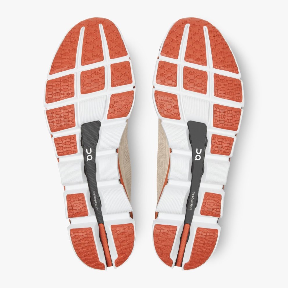 On Cloudboom Men's Running Shoes Red / Beige | FPY249-CA