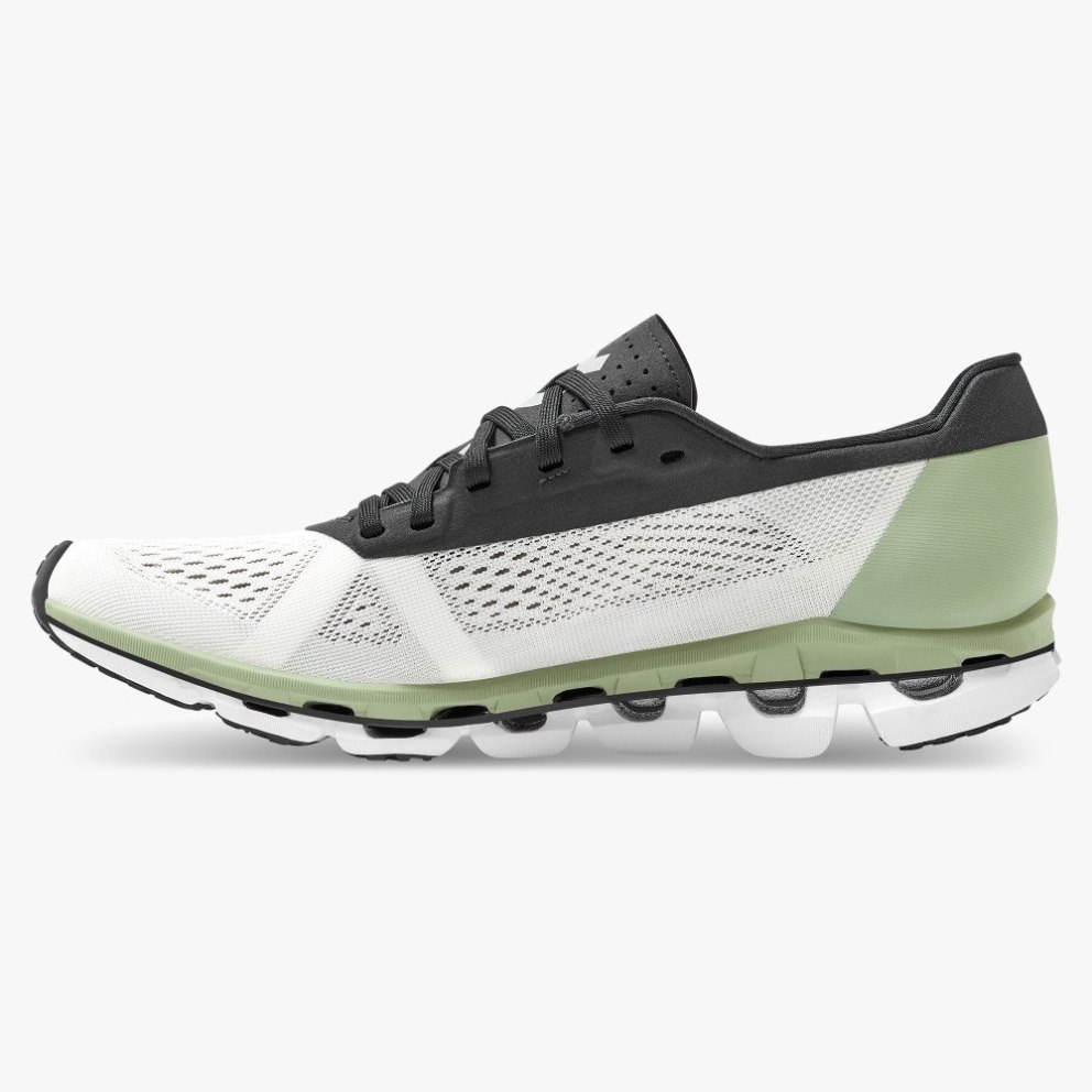 On Cloudboom Women's Running Shoes White / Mint / Black | DAB795-CA
