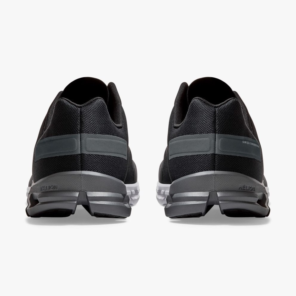 On Cloudflow Men's Running Shoes Black | BGJ496-CA