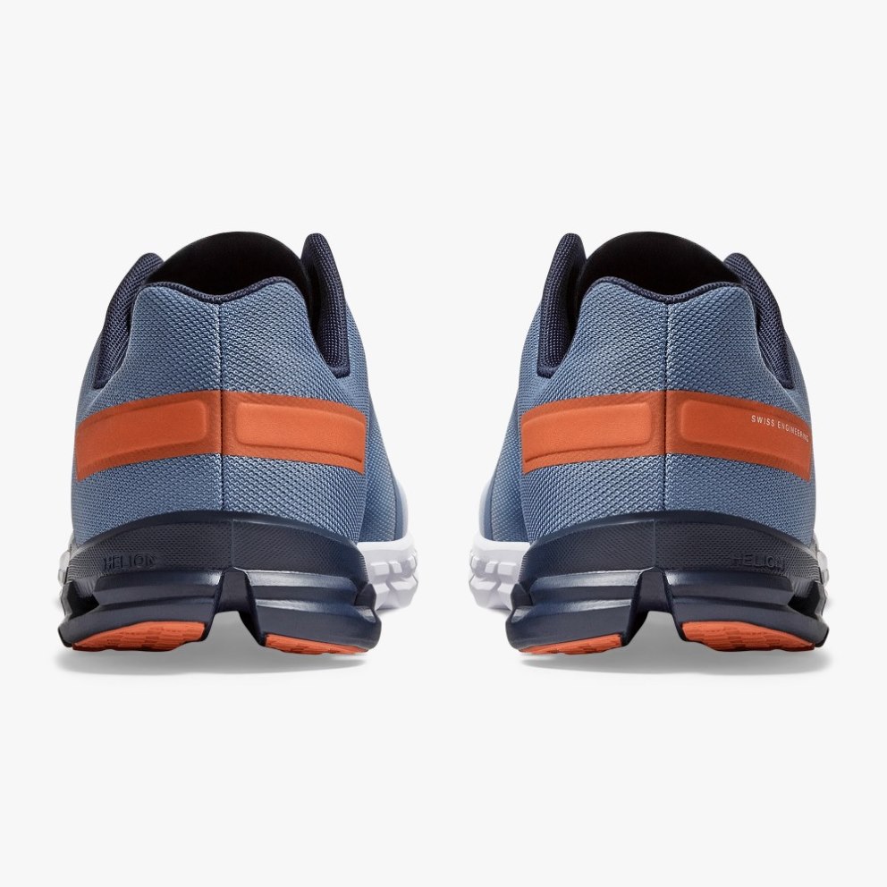 On Cloudflow Men's Running Shoes Blue | FVN514-CA