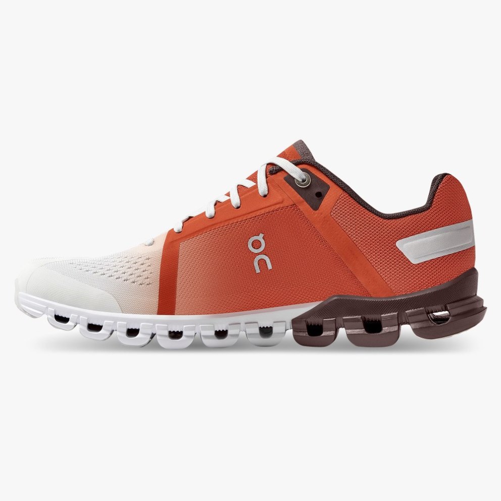 On Cloudflow Women's Running Shoes Red / White | REB954-CA