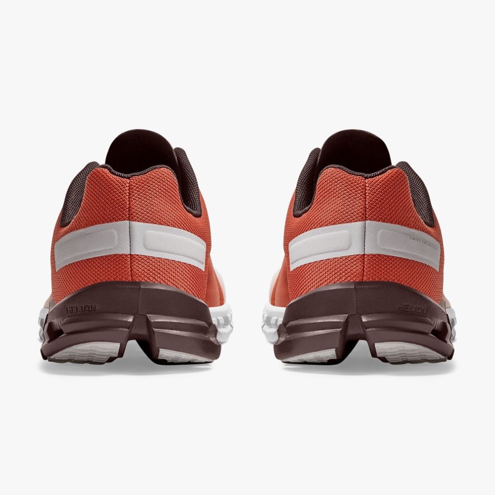 On Cloudflow Women's Running Shoes Red / White | REB954-CA
