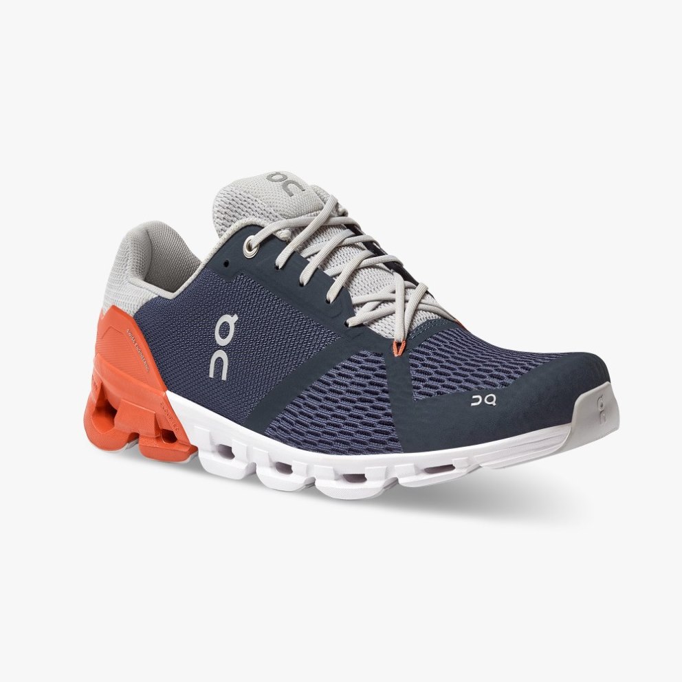 On Cloudflyer Men's Running Shoes Navy | BAC648-CA