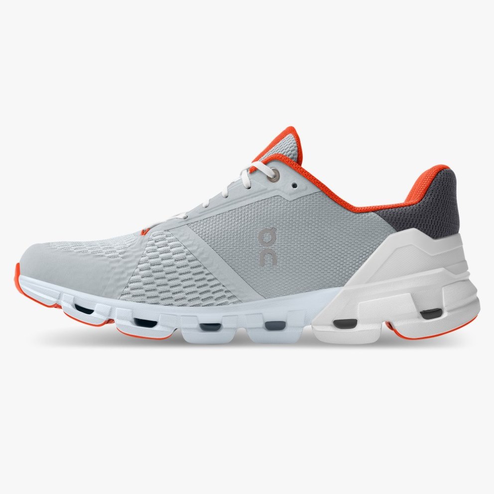 On Cloudflyer Men's Running Shoes Grey | FVQ318-CA