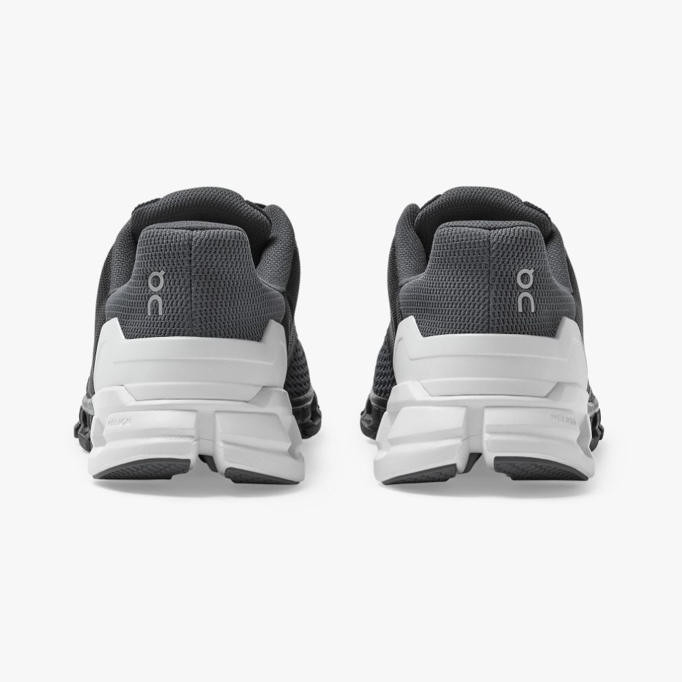 On Cloudflyer Men's Running Shoes Black / White | GJW072-CA