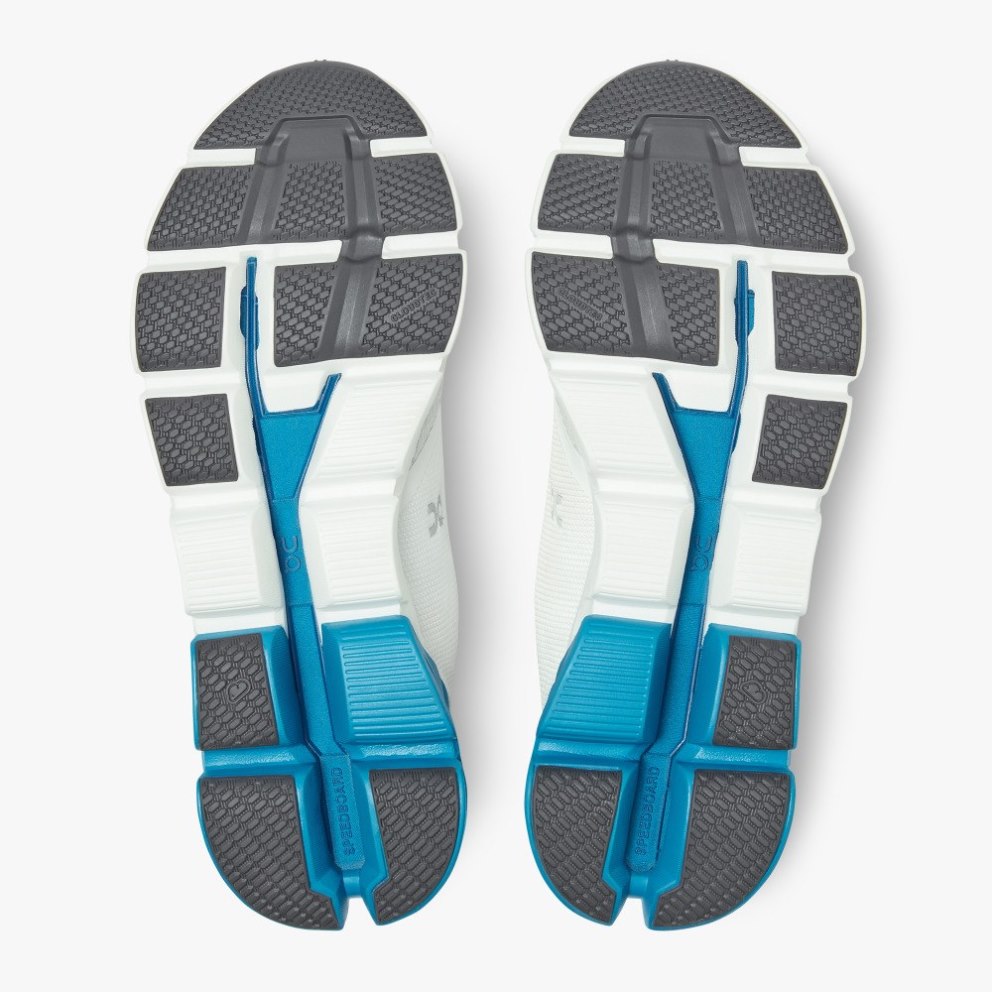 On Cloudflyer Men's Running Shoes White / Blue | IQP298-CA