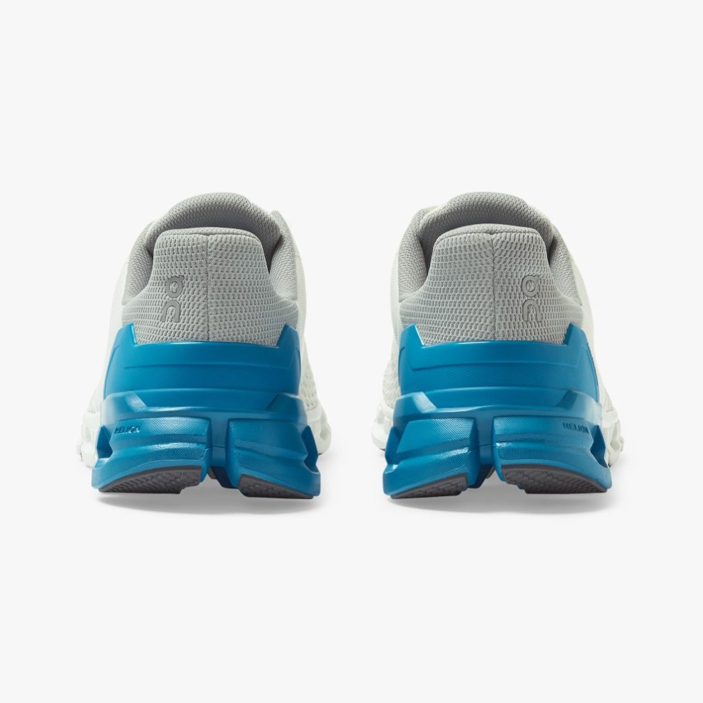 On Cloudflyer Men's Running Shoes White / Blue | IQP298-CA