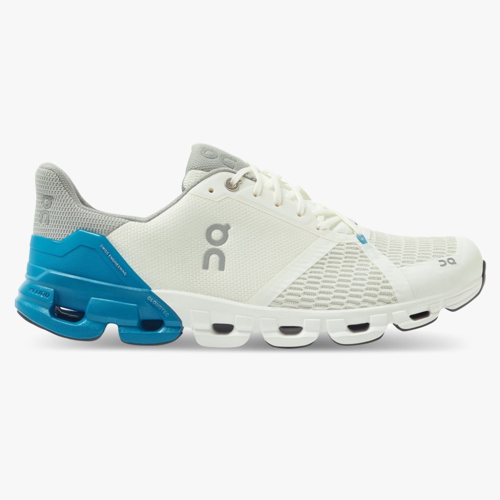 On Cloudflyer Men\'s Running Shoes White / Blue | IQP298-CA
