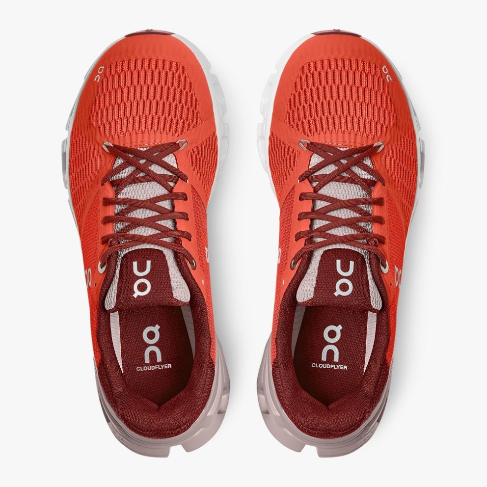 On Cloudflyer Women's Running Shoes Red | TGL309-CA