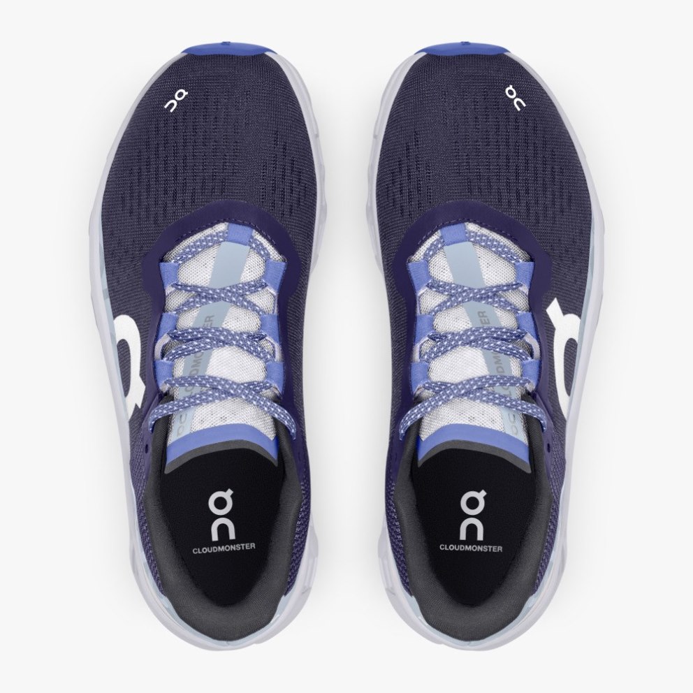 On Cloudmonster Women's Running Shoes Black / Lavender | BSP159-CA