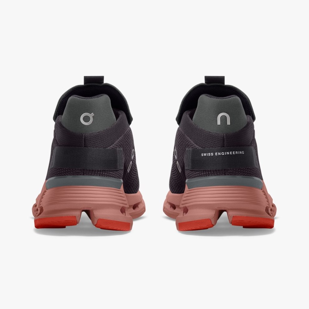 On Cloudnova Men's Sneakers Black / Rose | HKE956-CA