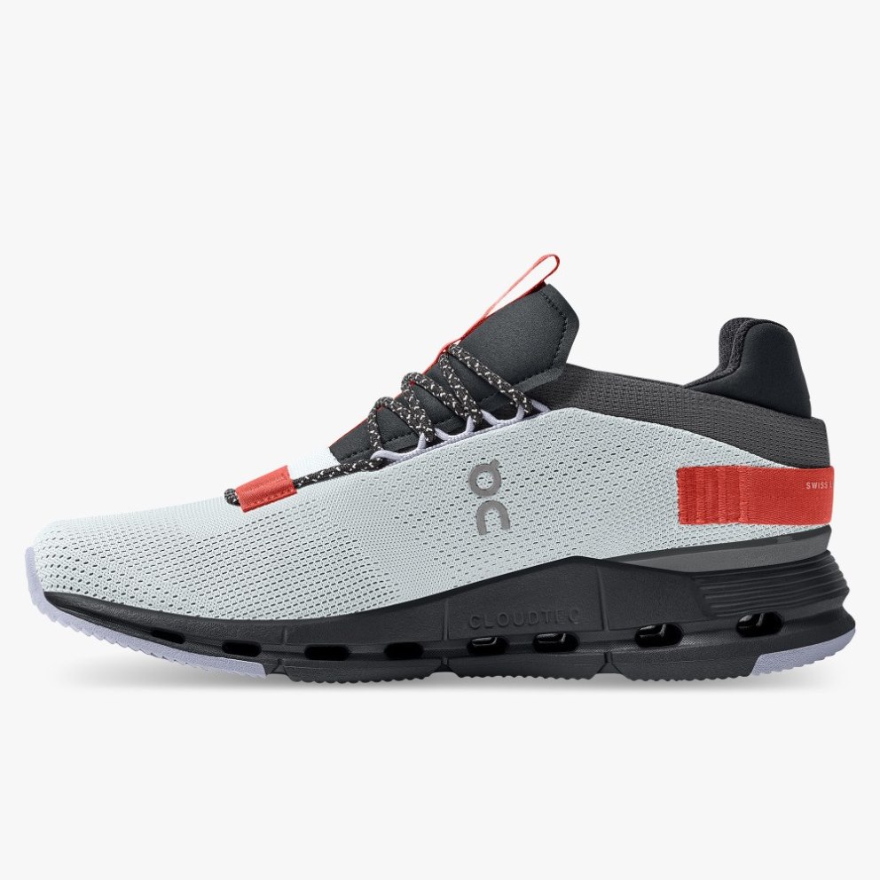 On Cloudnova Men's Sneakers Light Grey / Black | EJR879-CA