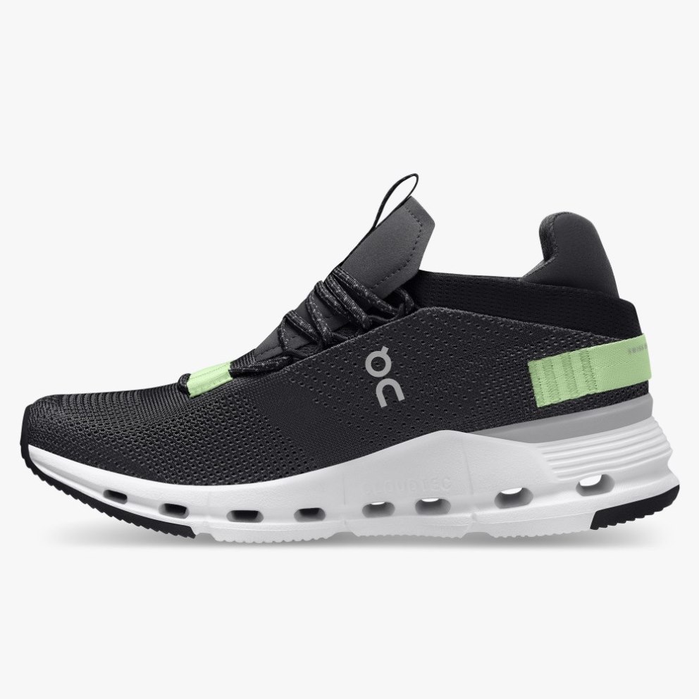 On Cloudnova Women's Sneakers Black | LDW958-CA