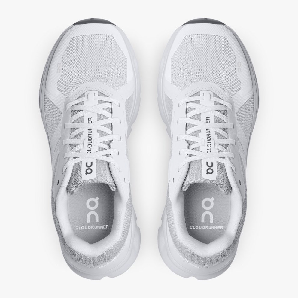 On Cloudrunner Wide Women's Running Shoes White | SIC860-CA