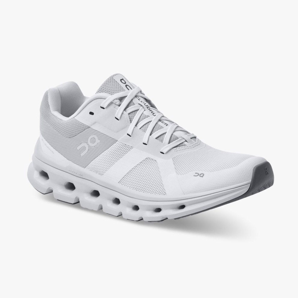 On Cloudrunner Wide Women's Running Shoes White | SIC860-CA