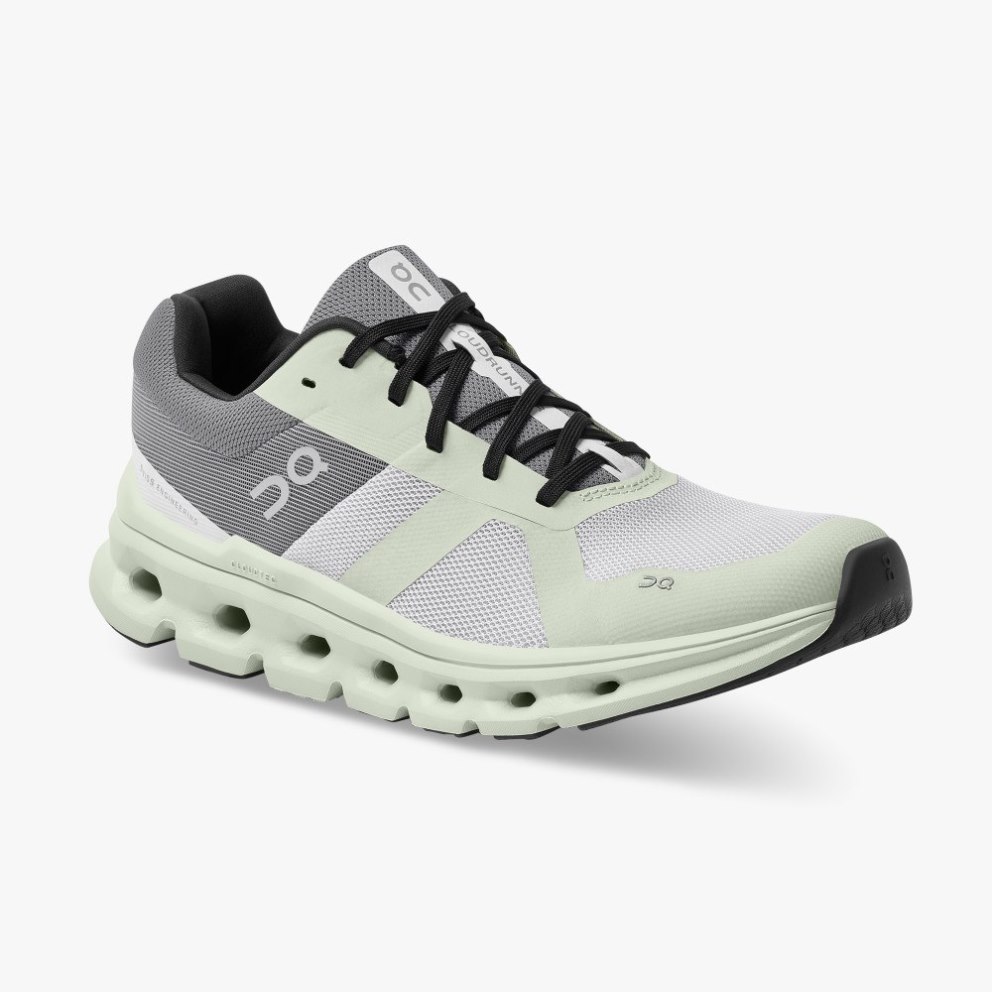 On Cloudrunner Women's Running Shoes Mint / Grey | WYN612-CA