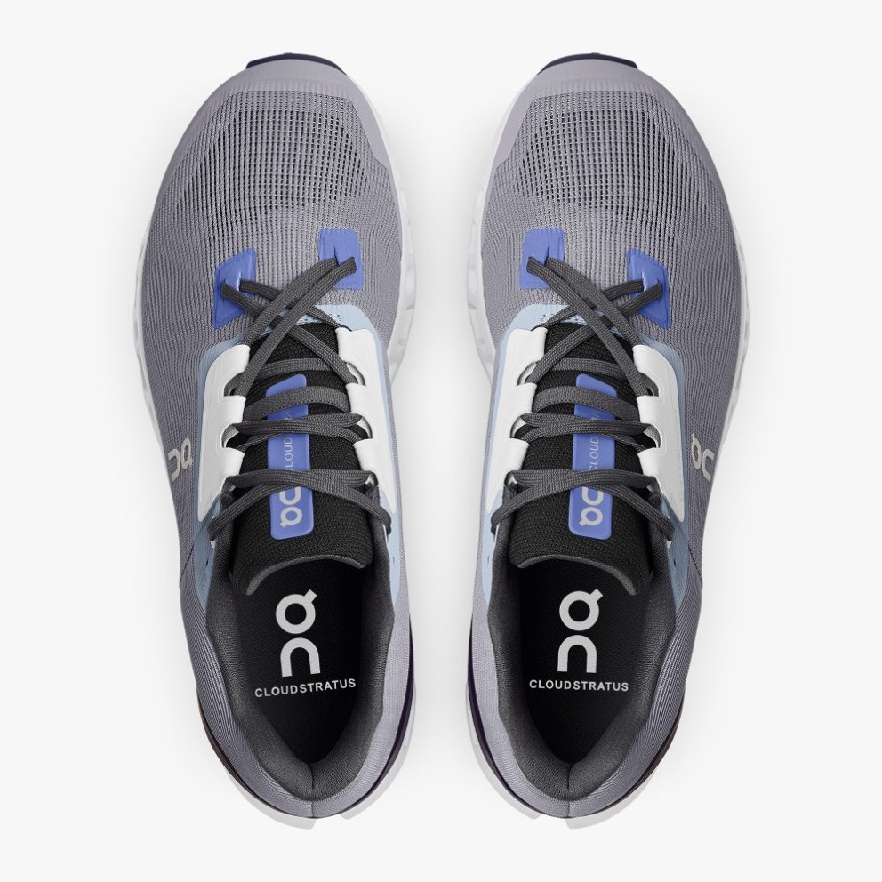 On Cloudstratus Men's Running Shoes Grey | CXG716-CA