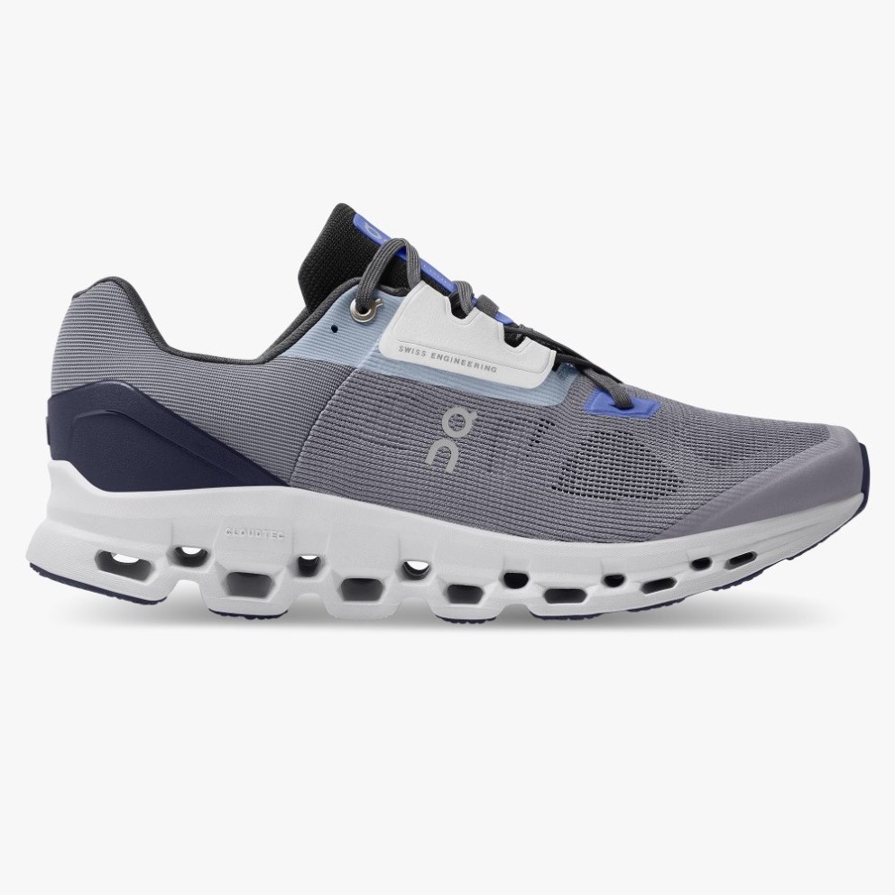 On Cloudstratus Men\'s Running Shoes Grey | CXG716-CA
