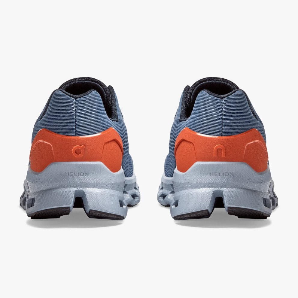 On Cloudstratus Men's Running Shoes Blue | QIU458-CA