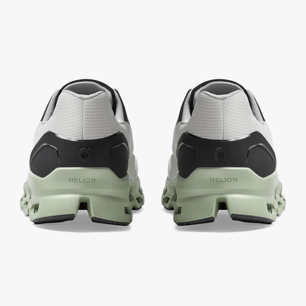 On Cloudstratus Men's Running Shoes White / Mint | WNG983-CA