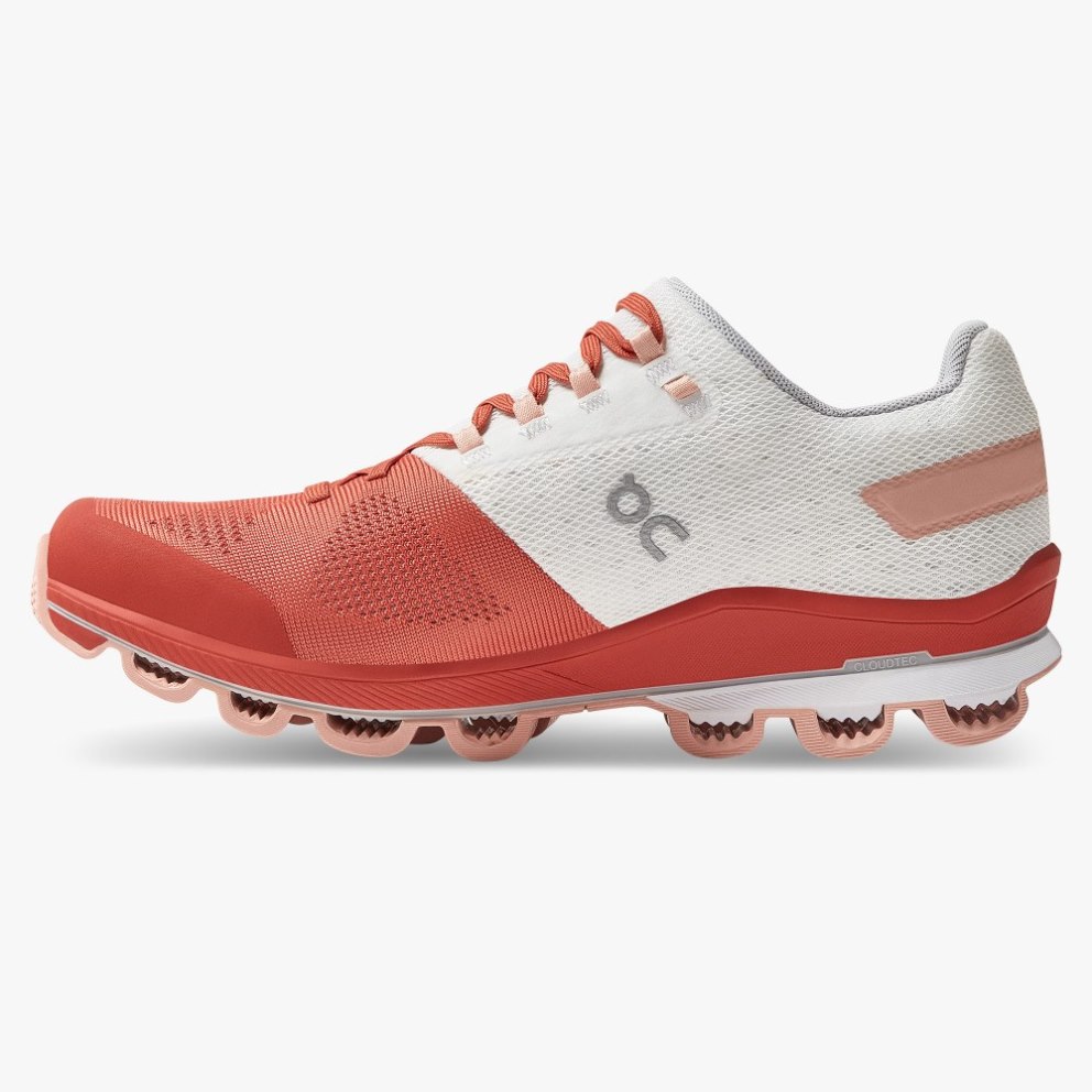 On Cloudsurfer 6 Women's Running Shoes Rose / White | DLU568-CA