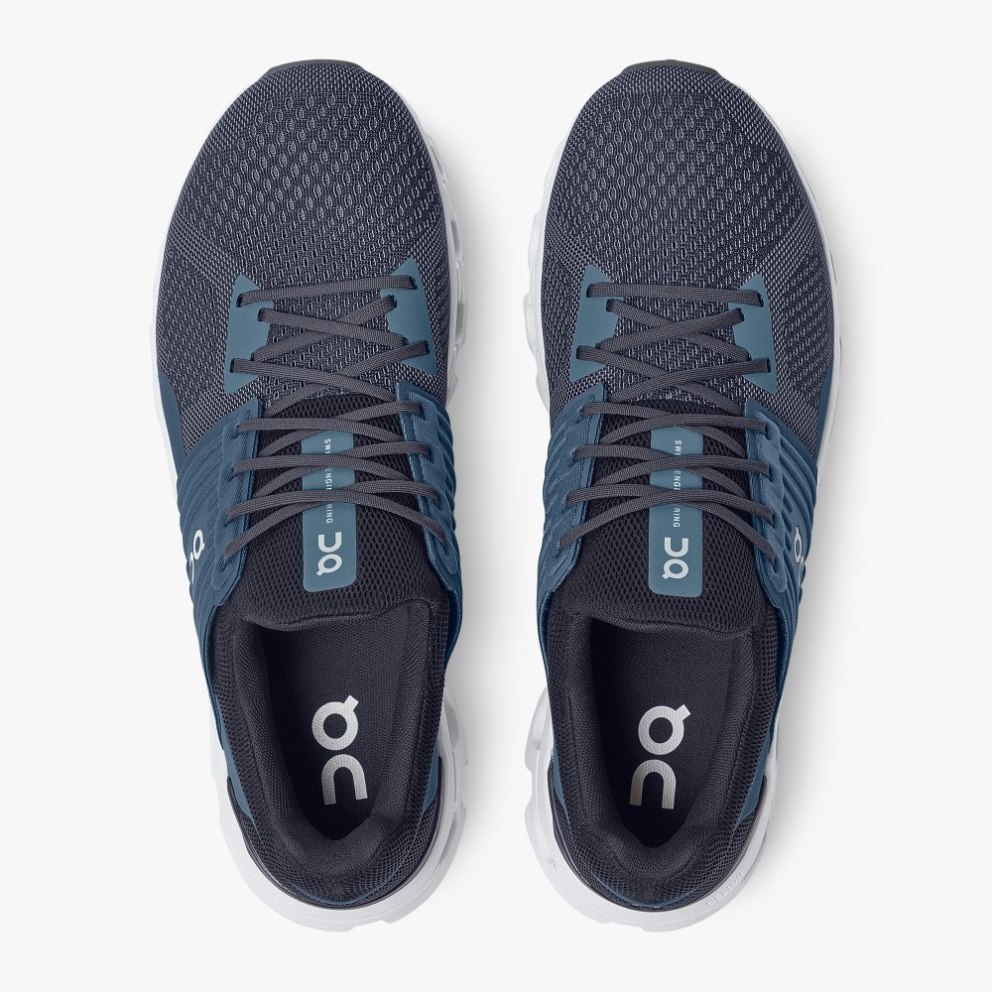 On Cloudswift Men's Running Shoes Navy | VGF938-CA