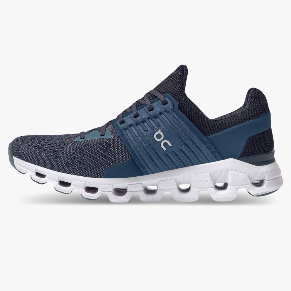 On Cloudswift Men's Running Shoes Navy | VGF938-CA