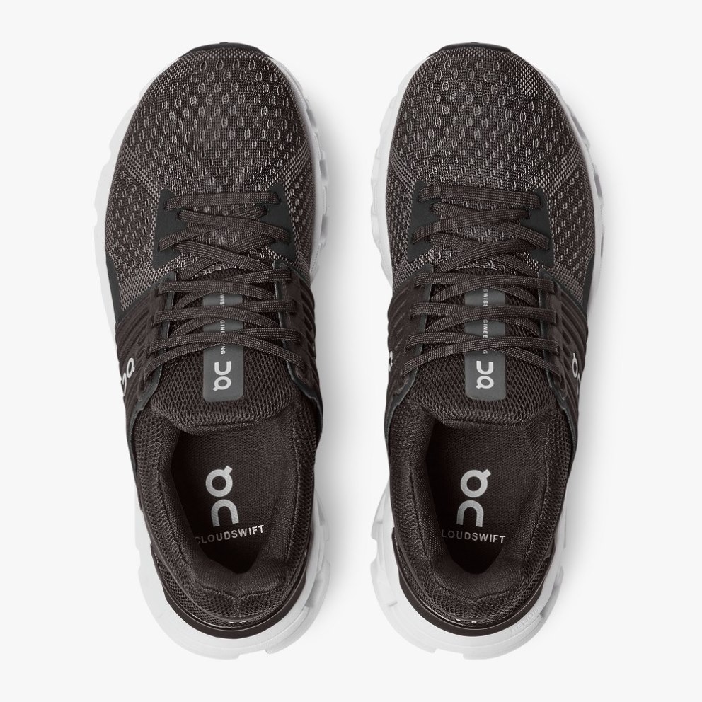 On Cloudswift Women's Running Shoes Black | ZRE750-CA