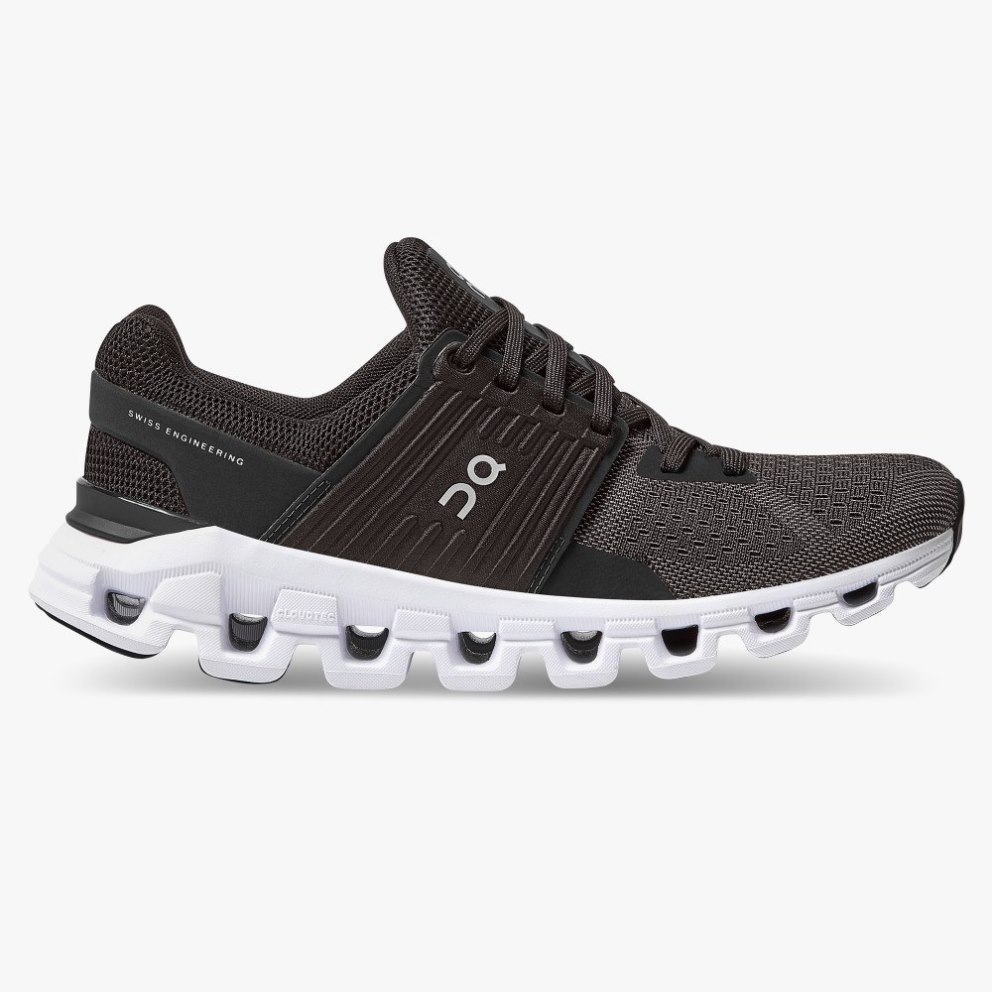On Cloudswift Women\'s Running Shoes Black | ZRE750-CA
