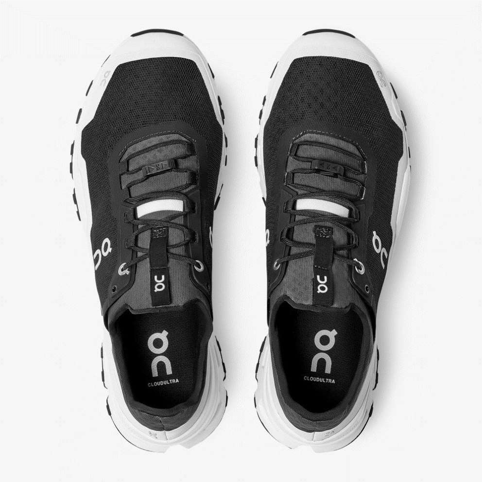 On Cloudultra Men's Hiking Shoes Black / White | PWI598-CA