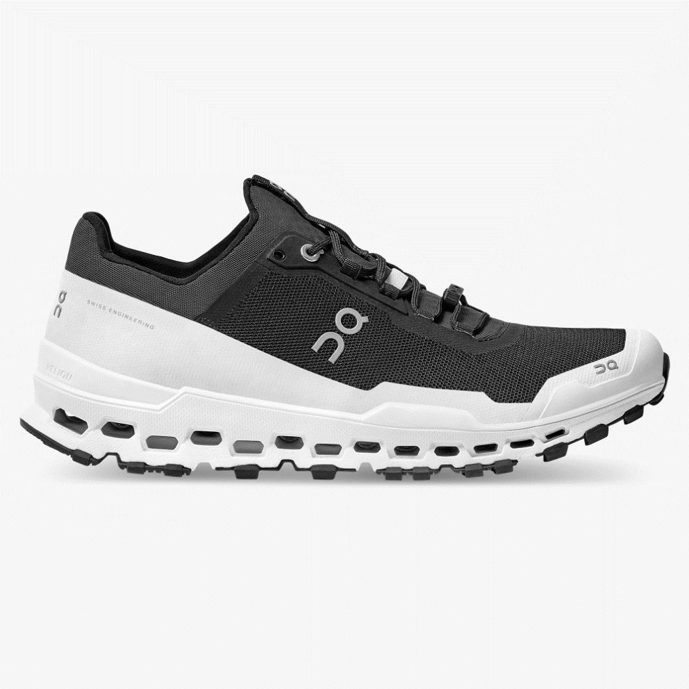 On Cloudultra Men\'s Hiking Shoes Black / White | PWI598-CA