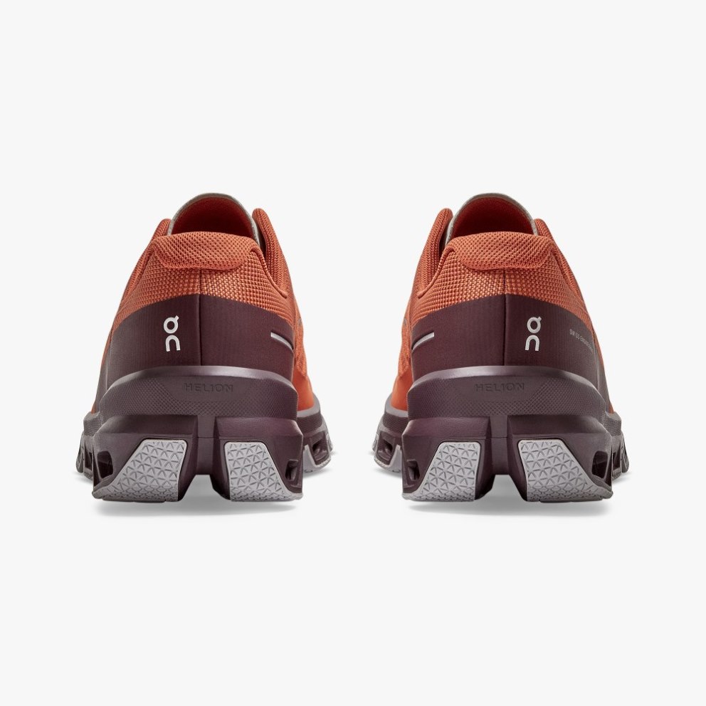 On Cloudventure Men's Hiking Shoes Orange / Burgundy | KWR387-CA