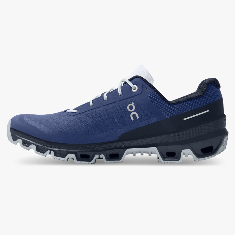 On Cloudventure Men's Hiking Shoes Navy | QEN680-CA