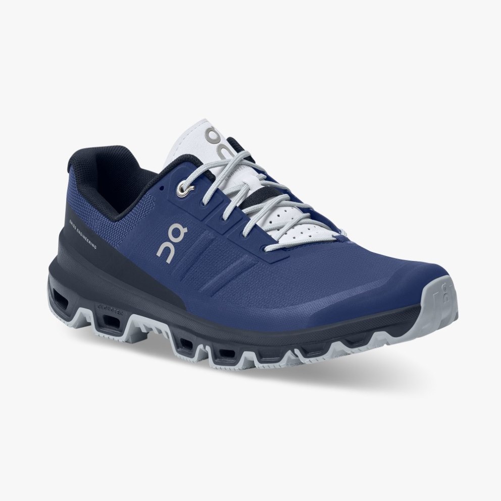 On Cloudventure Men's Hiking Shoes Navy | QEN680-CA