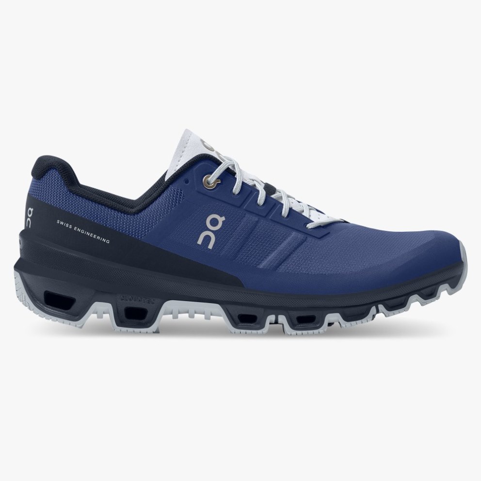 On Cloudventure Men\'s Hiking Shoes Navy | QEN680-CA
