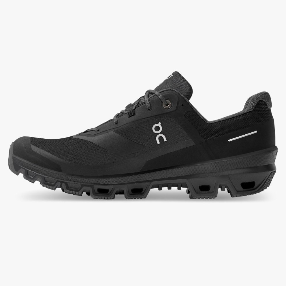 On Cloudventure Waterproof Men's Hiking Shoes Black | CTY789-CA