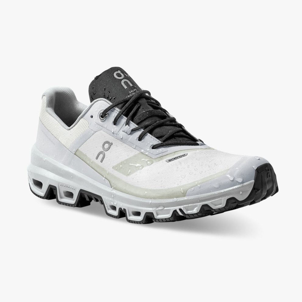On Cloudventure Waterproof Men's Hiking Shoes Light Grey | WBM695-CA