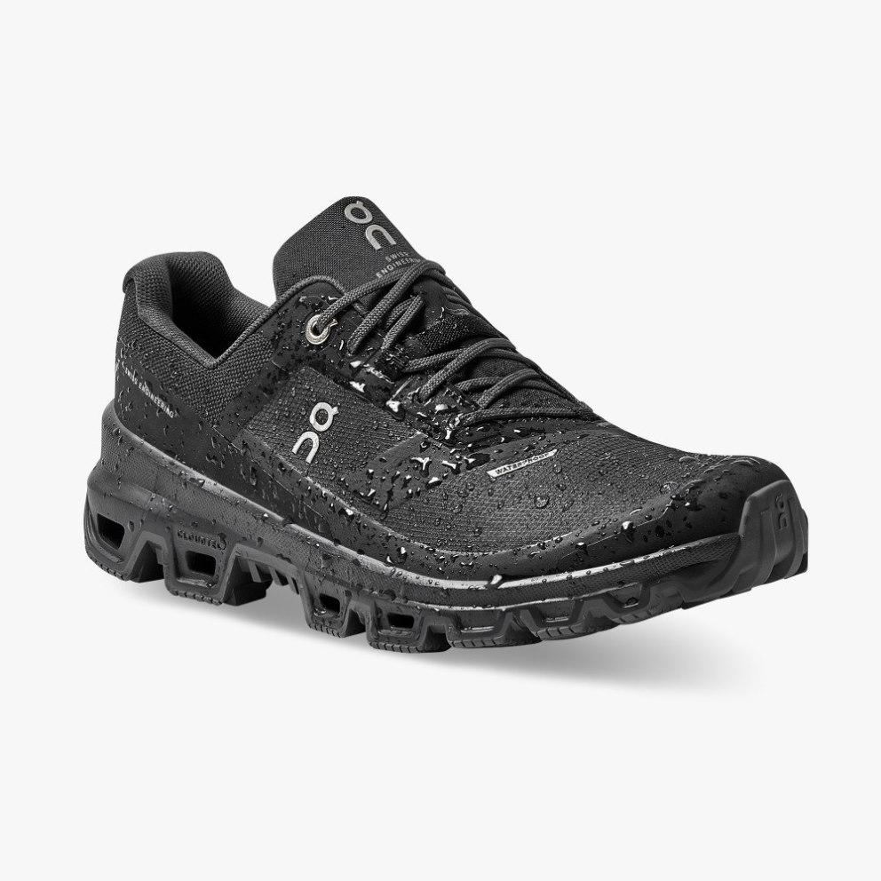 On Cloudventure Waterproof Women's Hiking Shoes Black | KDI879-CA