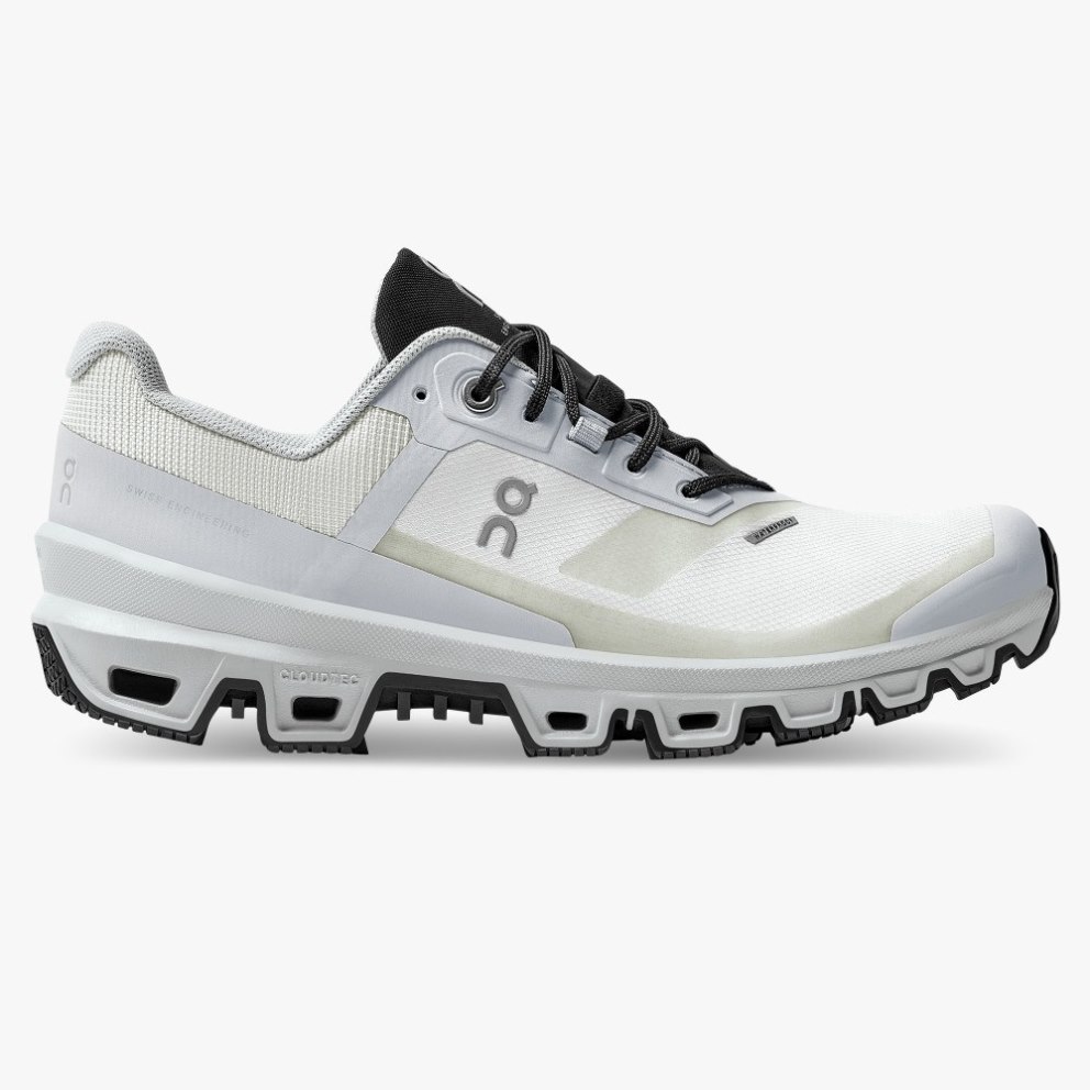 On Cloudventure Waterproof Women\'s Hiking Shoes Light Grey | PCH168-CA