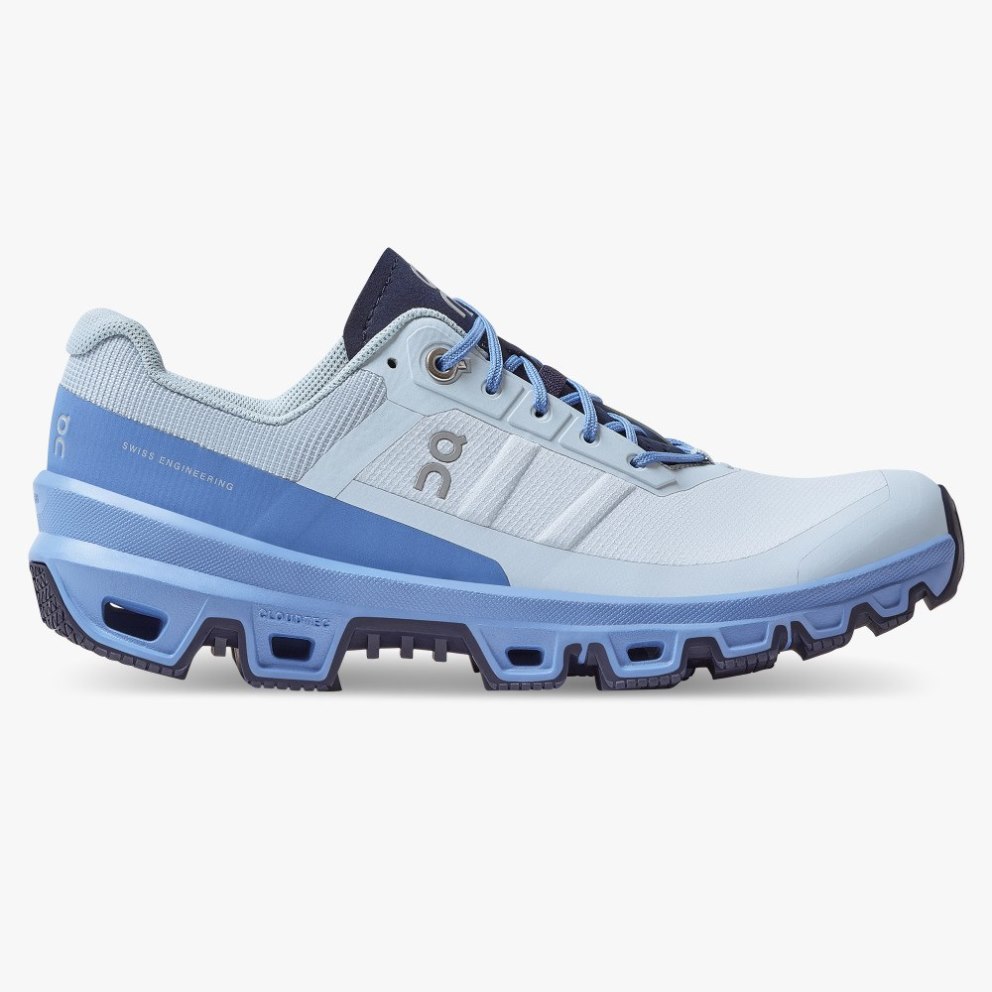 On Cloudventure Women\'s Hiking Shoes Light Blue | SVO347-CA
