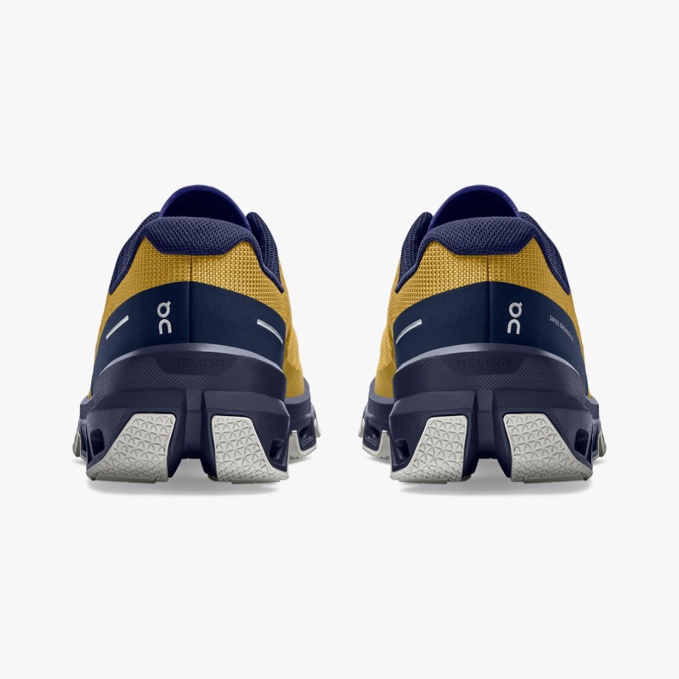 On Cloudventure Women's Hiking Shoes Gold / Navy | VXF065-CA