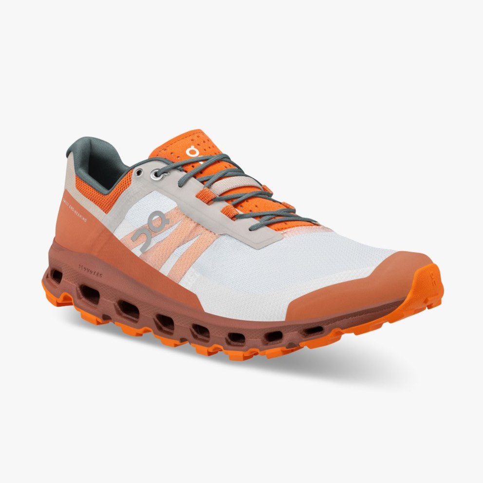 On Cloudvista Women's Hiking Shoes White / Orange | OVM564-CA