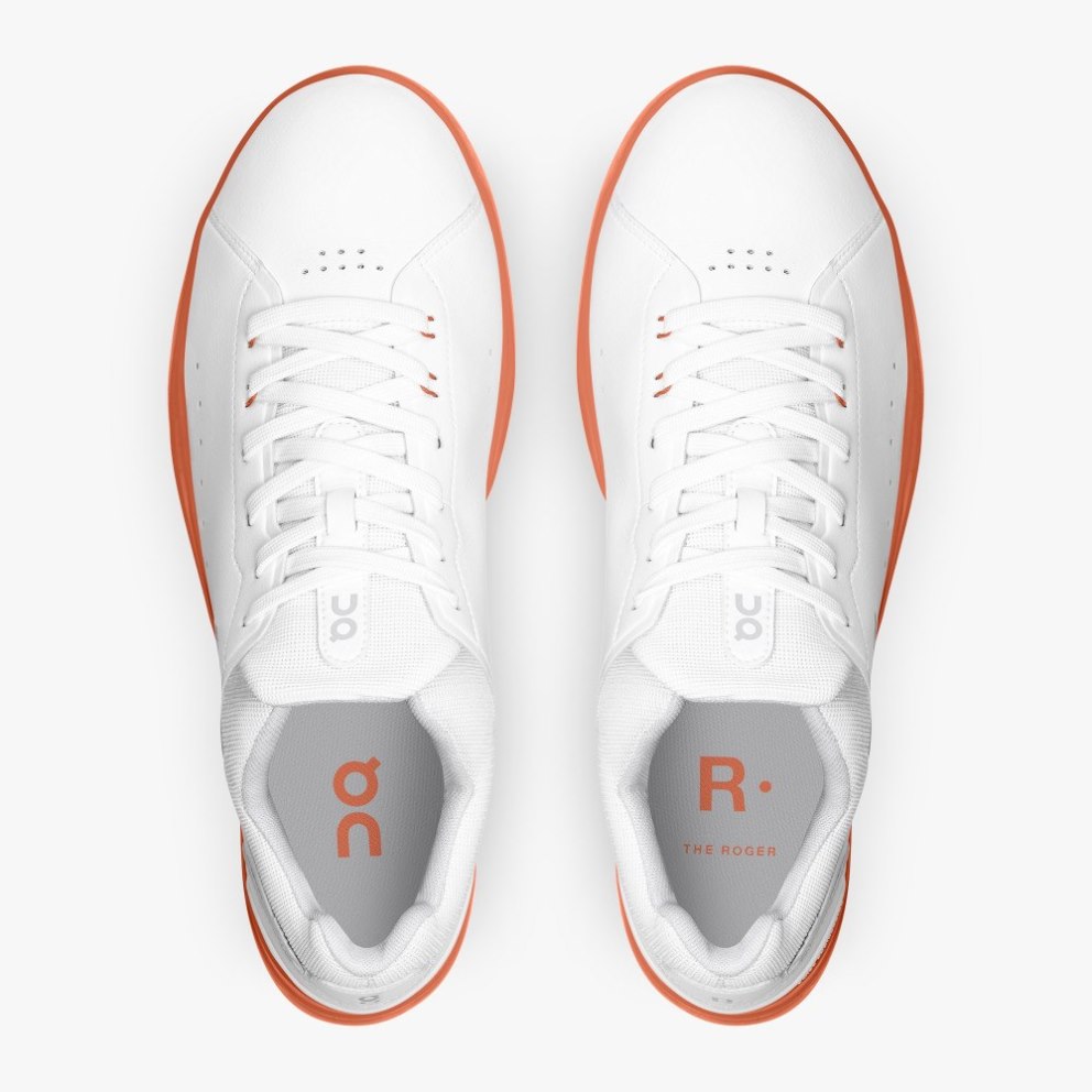 On Cloud THE ROGER Advantage Men's Sneakers White / Brown | DWE301-CA