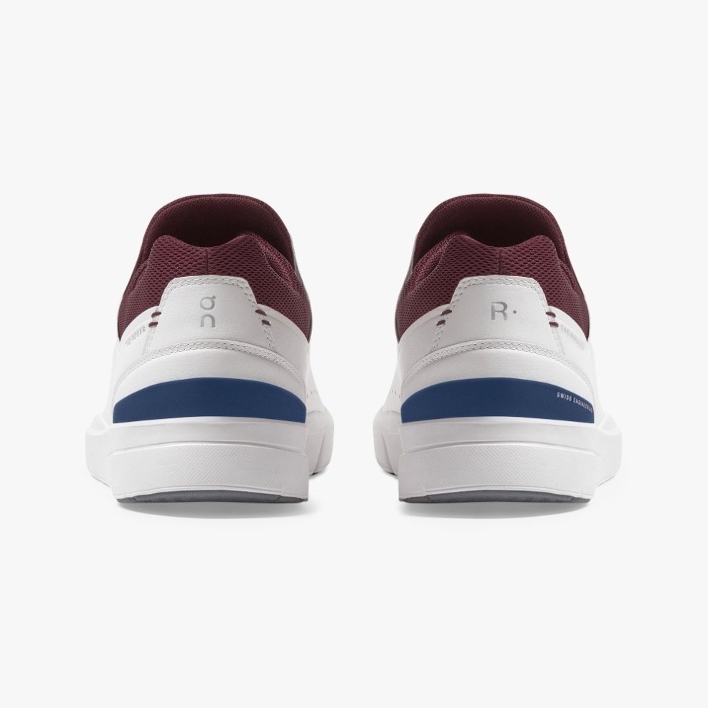 On Cloud THE ROGER Advantage Men's Sneakers White / Burgundy | HYL068-CA